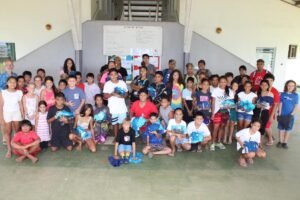LPPA soutient la pratique sportive des jeunes de Moorea enfants